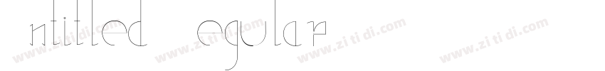 Untitled Regular字体转换